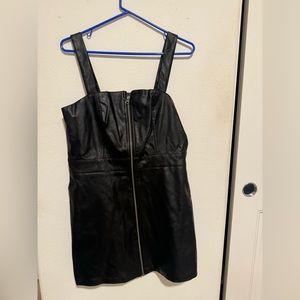 Wild Fable Leather zip dress